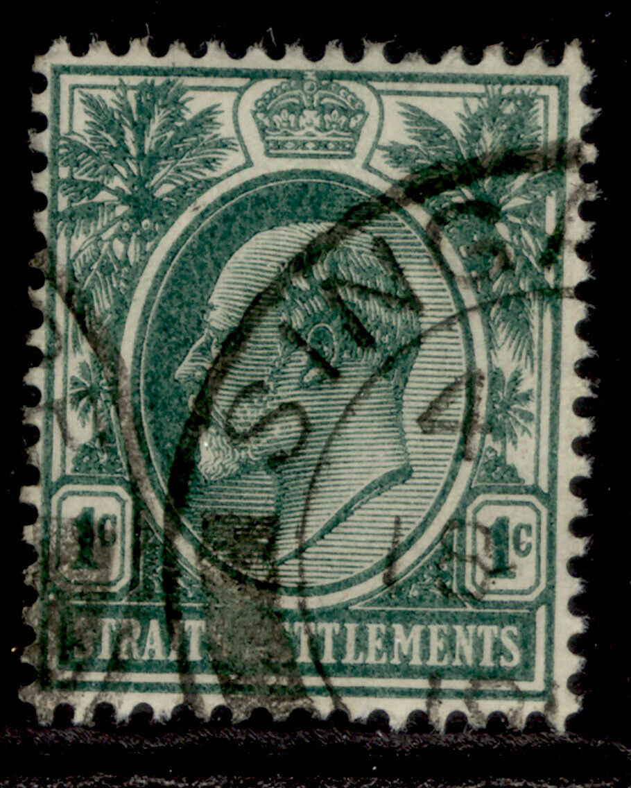 MALAYSIA - Straits Settlements Ranking TOP13 Selling EDVII FINE SG127a deep green 1c