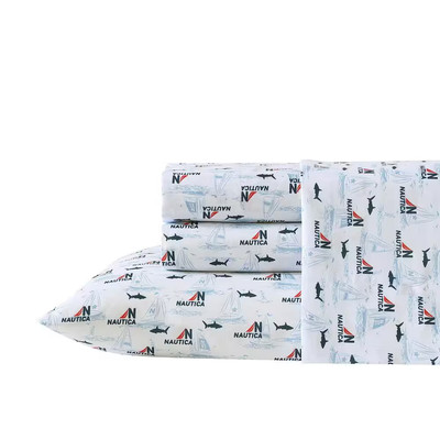 Maxon 4 Piece Blue Microfiber Full Sheet Set