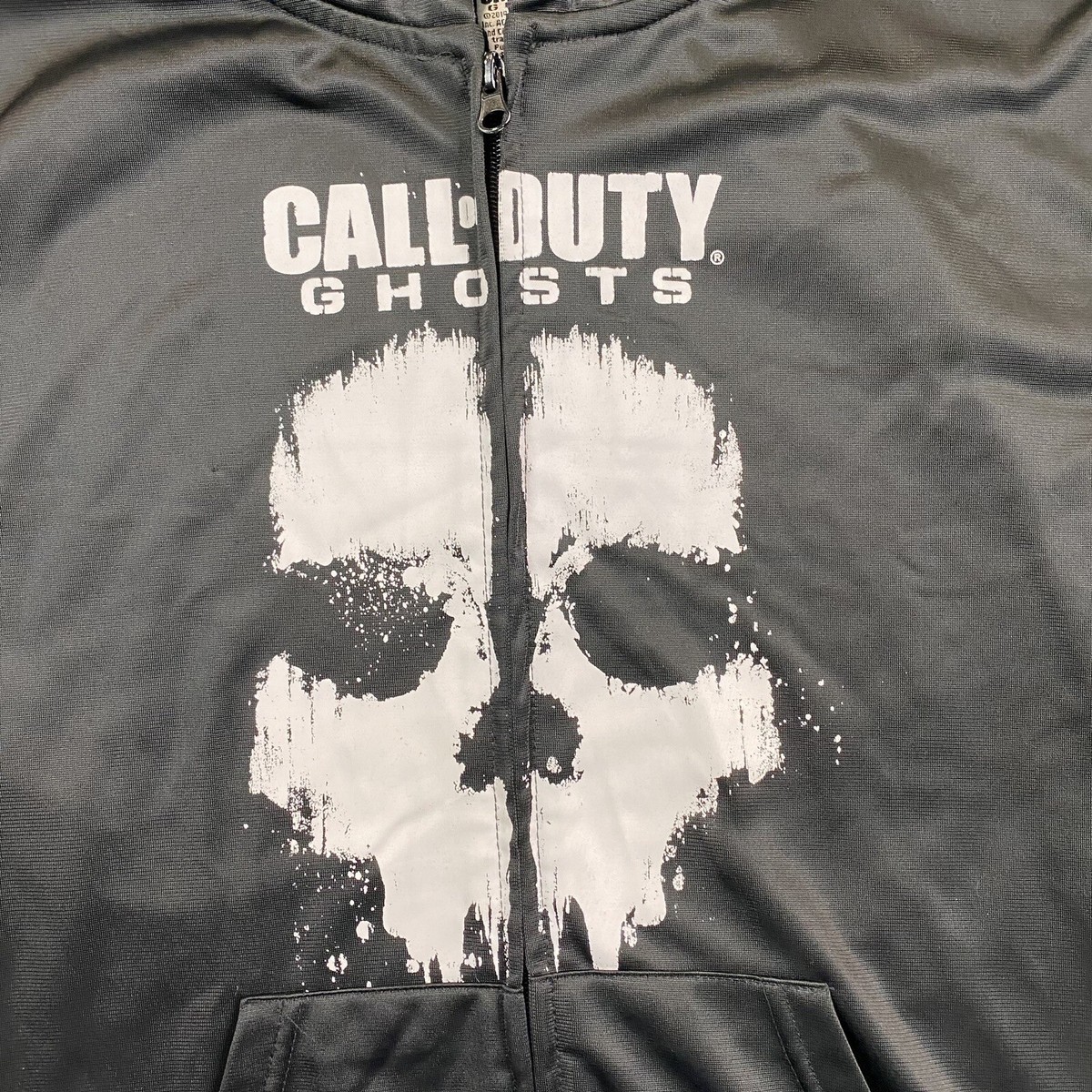 Call Of Duty Ghosts Hoodie Boys Youth XL Full Zip Jacket Black