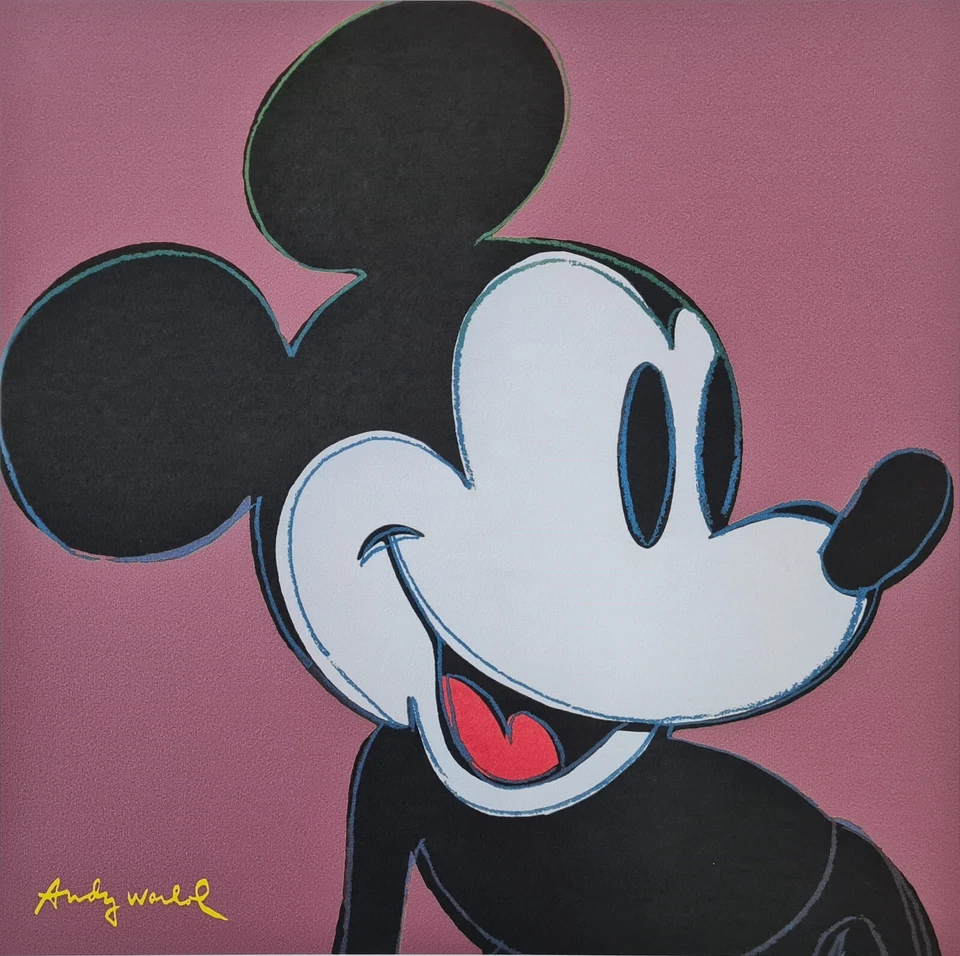 ANDY WARHOL * Mickey Mouse * lithograph * 50x50 cm*limited # xx/500 CMOA signed - Bild 2 von 4