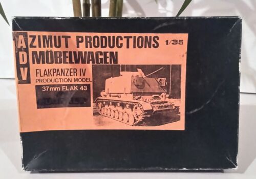 Vintage ADV Azimut WWII German Möbelwagen Flak Panzer IV 37mm FLAK 43 Kit 1/35 - Picture 1 of 5