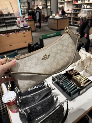 Coach Authentic Charlotte Shoulder Bag In Signature Canvas