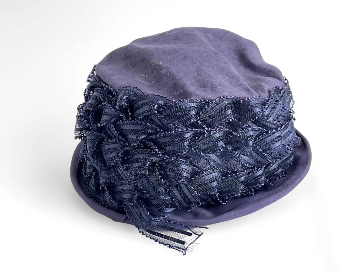 Flapper Cloche Blue Vintage Hats for Women for sale | eBay display picture 2