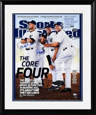 WOW Sports Illustrated Core Four Signed Jeter Posada Rivera Pettitte MLB Steiner
