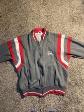 Vintage Christian Dior Monsieur GREY Zip Terry Track Jacket Medium