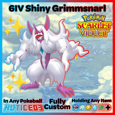 GRIMMSNARL ✨SHINY✨ 6IV Pokemon SCARLET and VIOLET Tera Raid Battle Ready/VGC EVs