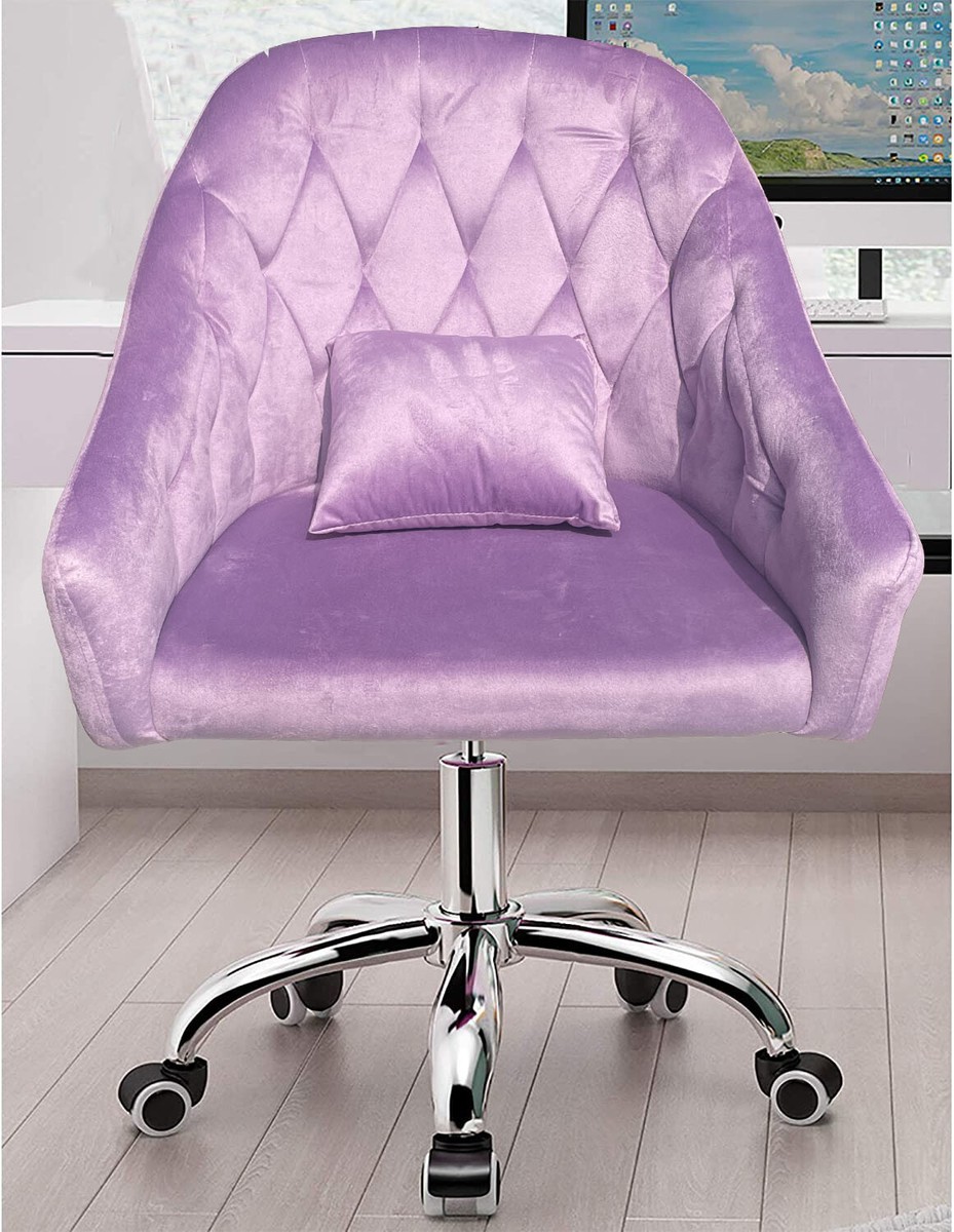 Furniture Light Purple Desk Chair Kirby High Back Lever Vinyl