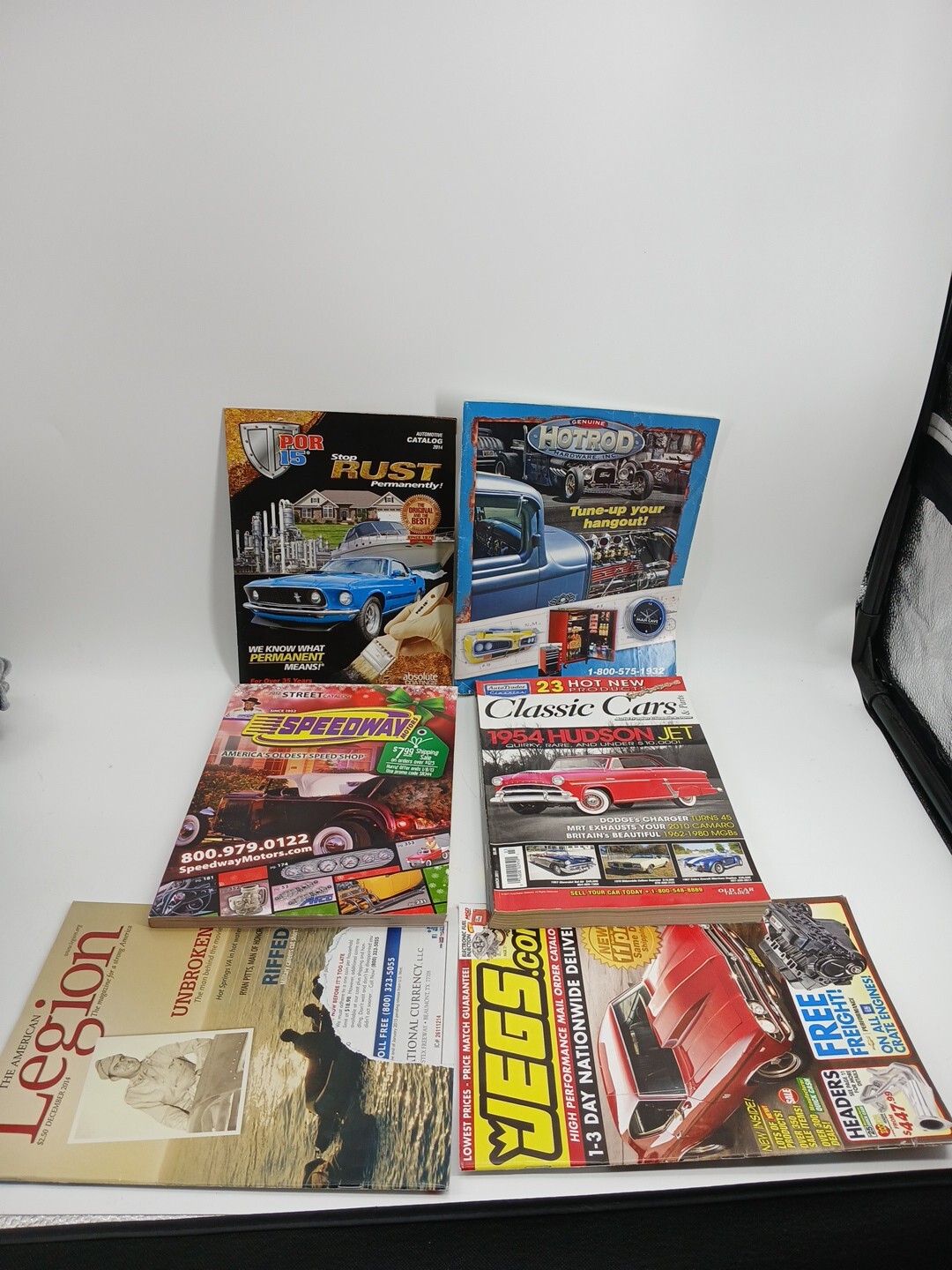 (Lot Of 6) Vintage Books Car Parts Props JEGS.com Classic Cars Hot Rod Magazine 