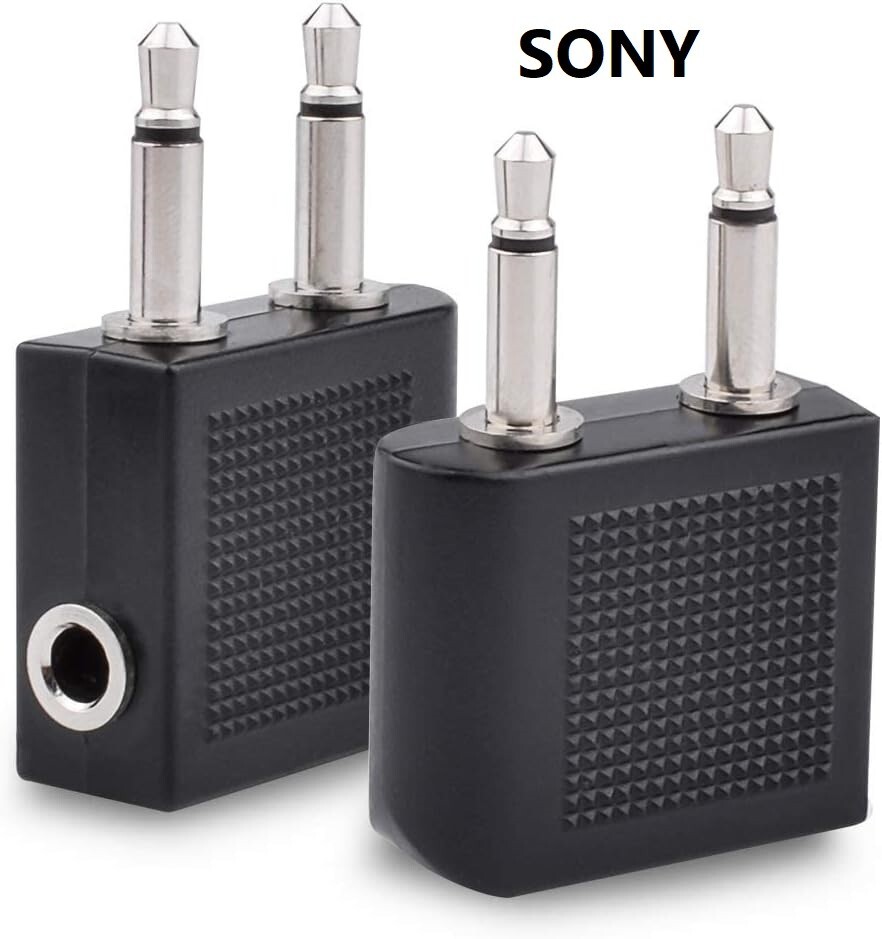 Sony OEM WH-1000XM3 MDR-1000X Universal Headphone 3.5mm Airplane Sony OEM WH-1000XM3 MDR-1000X Universal Headphone 3.5mm Airplane