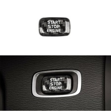 Kohlefaser Motor Startknopf Abdeckung Blende passt für Volvo V40 V60 XC60 S80L