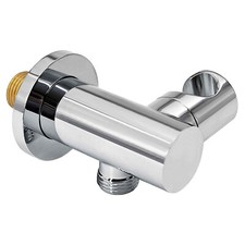 Wall Mounted Brass Shower Head Handset Holder Kit Adjustable Bracket Chrome
