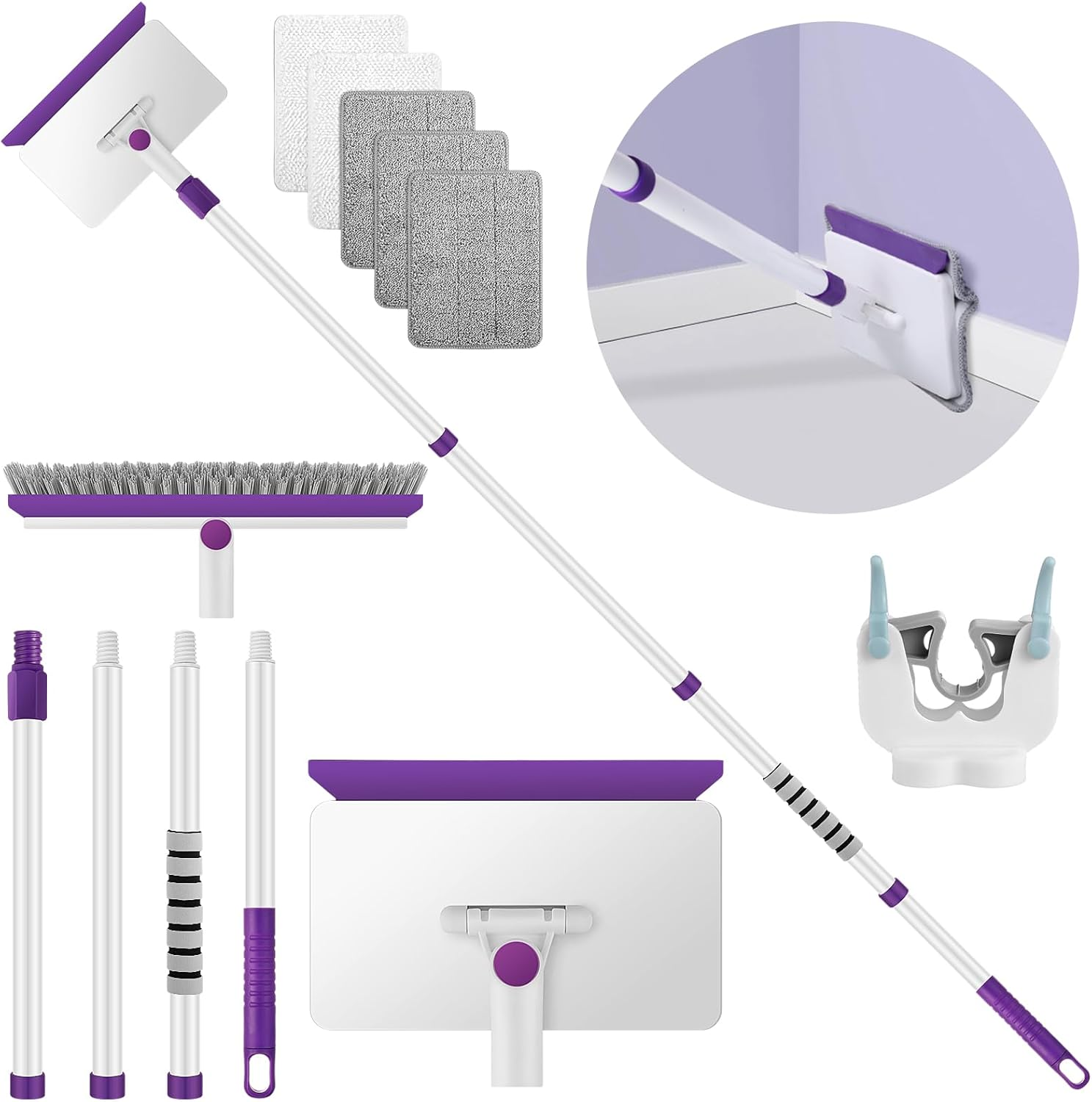 Baseboard Cleaner Tool with Handle 60