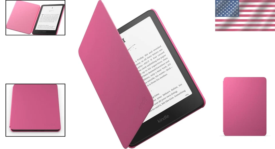 Magnetic Lightweight Kindle Cover – Plant-Based Leather, 2024 Edition Compatible - Image 2 of 4