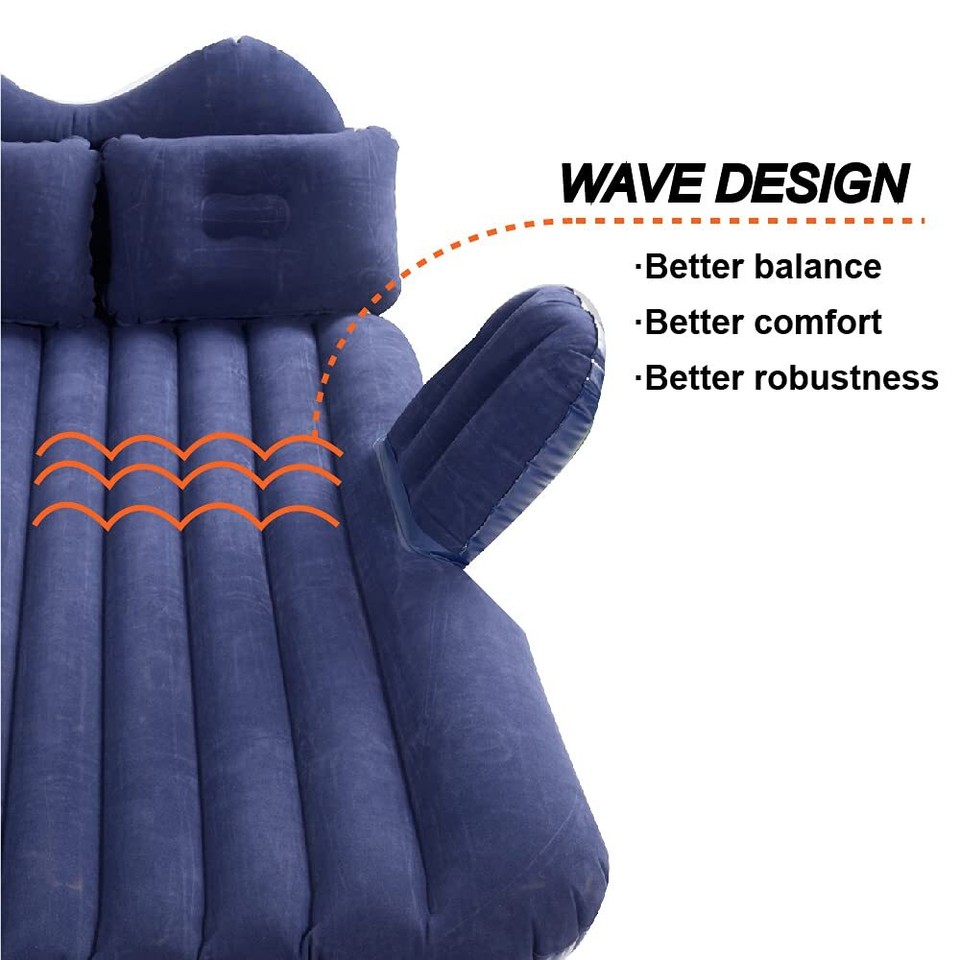 Car Air Mattress, Inflatable Car Mattress for Back Seat, Car Bed with