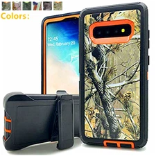 For Samsung Galaxy S10 S10e 10 Plus Defender Camo Hard Case Clip Fits Otterbox