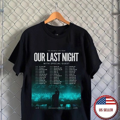Our Last Night band The Double Life Summer Tour T Shirt Full Size S-2XL