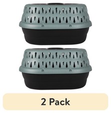 2 pack Top Load Pet Carrier Cat Kennel 19" Length Pets up to 10 lb Green