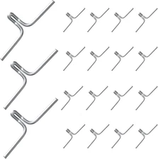 Gisafai 100 Piece Lawn Chair Webbing Clips - Metal Clips for Chair Frame Repair,