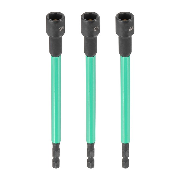 "3X Nussausdreher 3/8\" 1/4\" 6\" Magnet. Sechskantschaft"-image