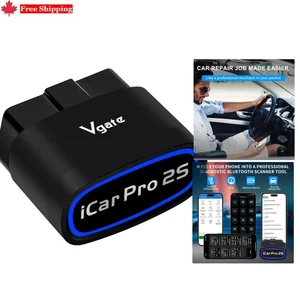 VGATE Scanner de véhicule Bluetooth pour iOS, Android & Windows – EV et Hybrid Prêt