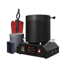 8KG Electric Aluminum Melting Furnace, 1800W PID Smelter Kiln, 110V