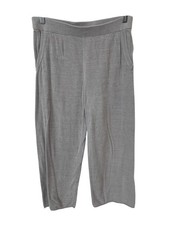 Barefoot Dreams Reg CozyChic Ultra Lite Rolled Edge Ankle Pant Size Small Vapor