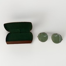 Vintage Ray Ban Bausch  Lomb 1/10 12K GF B L Clip-on Sunglasses w/ Case