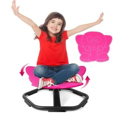 TERRAMUS Elephant Swivel Chair for Kids, 360 Spinning Seat, Toddler Sit and Spin