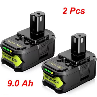 #ad 2 Pcs 9.0Ah Li ion Battery For Ryobi 18V One Plus P108 P103 P105 P107 P109 P104 $37.79
