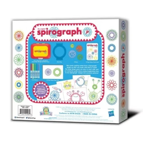 Hasbro Spirograph Jr. Juego de Diseño: Kit de Dibujo Creativo para Niños, Incluye Papel Foto 4 de 4