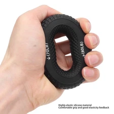 Grip Strength Trainer Ring Silicone Hand Grip Strengthener Forearm Finger WT