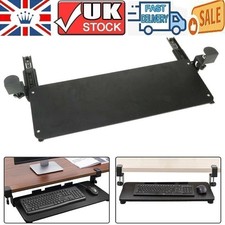Keyboard Tray Under Desk with Sturdy Clamp for Office Home Sliding Platform UK