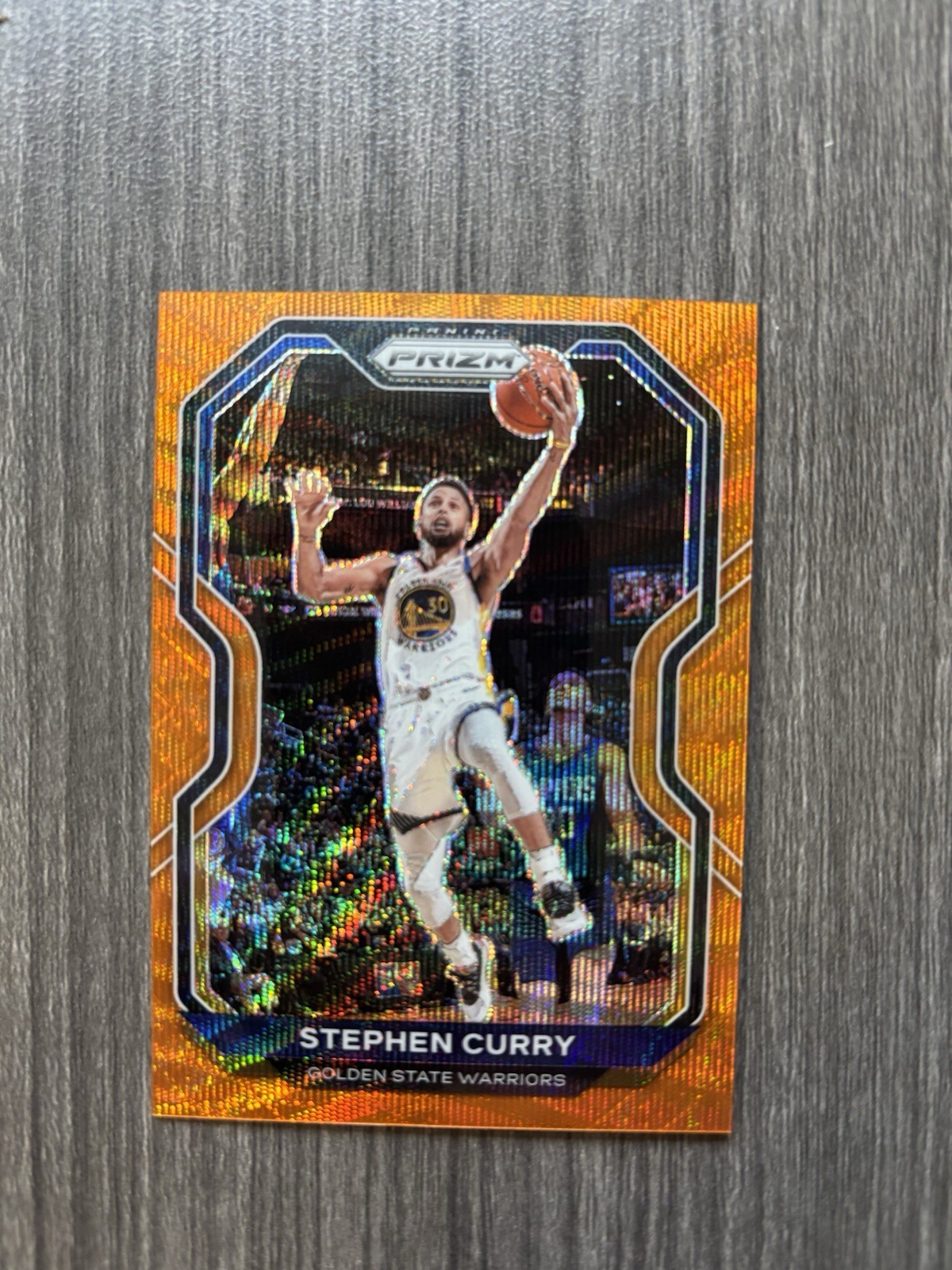 2020-21 Panini Prizm Basketball Stephen Curry #154 Orange Wave Prizm /60