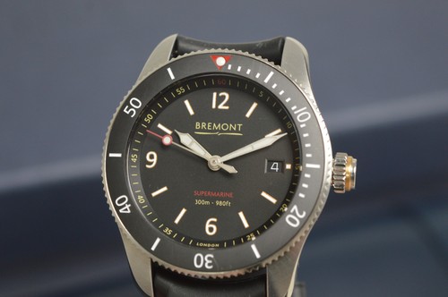 Bremont Supermarine S300-BK-R-S 40mm Mens Automatic Divers Watch