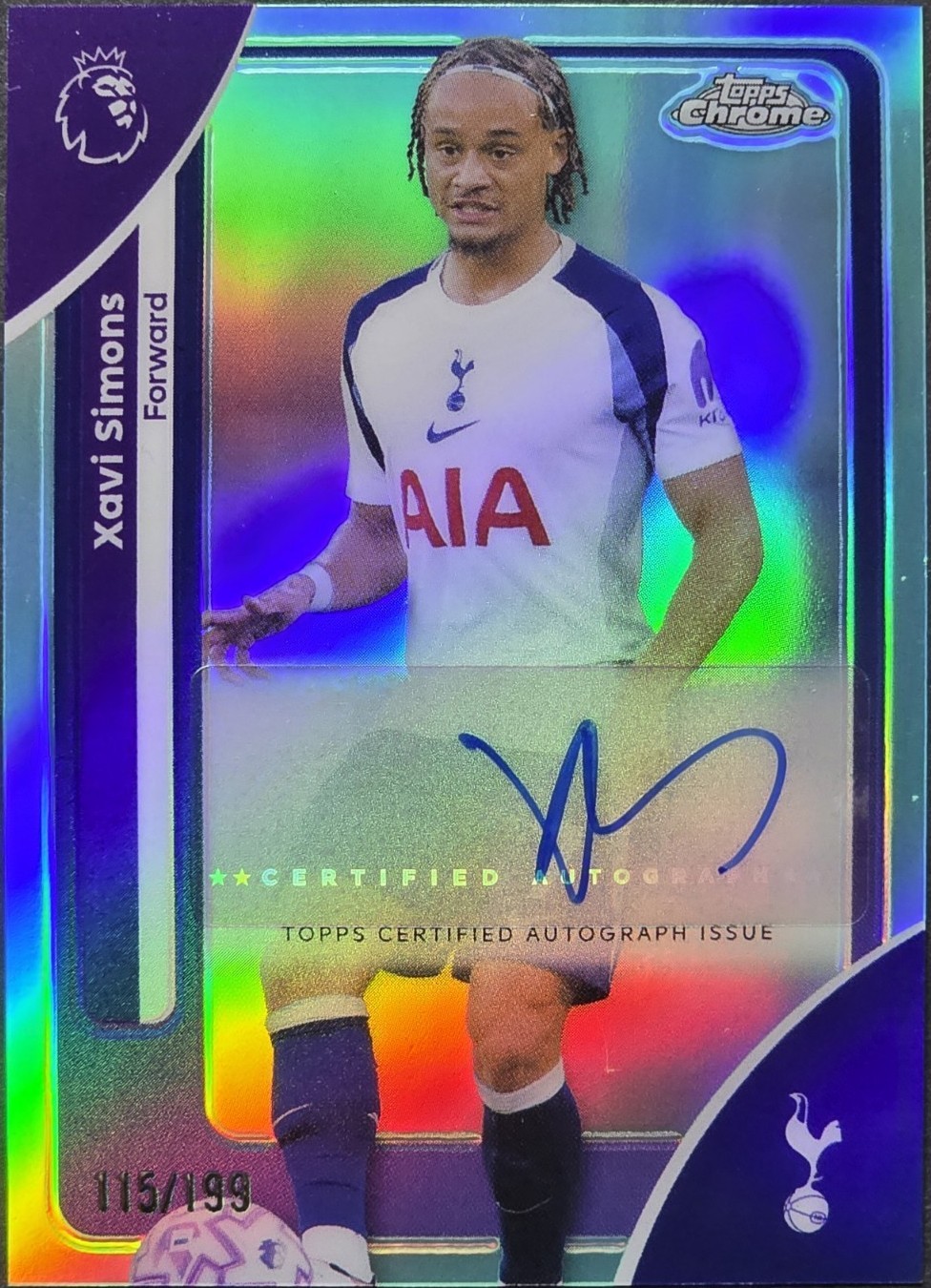 2025-26 Topps Chrome Premier League - Autographs Xavi Simons #CA