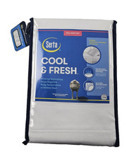 NEW Serta Cool Clean 4-PC. FULL SIZE Microfiber Sheet Set w/ Antimicrobial