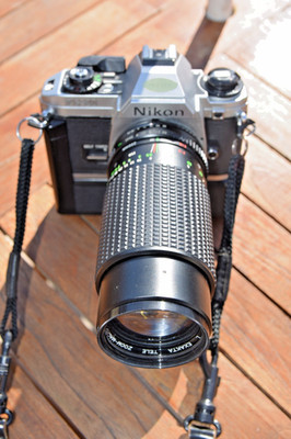 Nikon FG-20+EXAKTA 35-70mm 1: 3.5-4.5+EXAKTA 75-220mm 1:4.5+Nikon Winder MD-E
