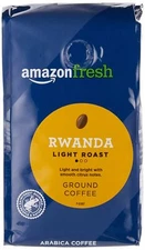 Amazon Fresh Light Roast Ground Coffee 12 Oz Direct Trade Rwanda