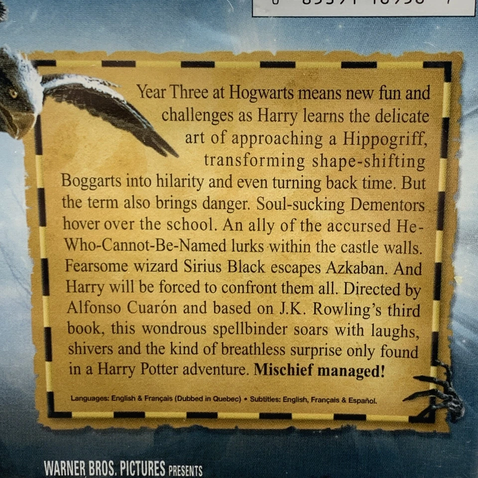 Harry Potter And The Prisoner Of Azkaban DVD Full Screen Edition New Sealed - Image 3 of 4