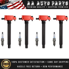 4 Energy Ignition Coil & 4 Spark Plug for 2015-2017 Jeep Renegade 2.4L I4 UF751