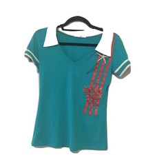 Women Summer V- Neck Short Sleeve T Shirt