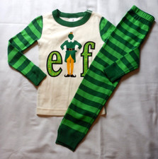 Hanna Andersson ELF Christmas Organic Long John Pajamas size 100 U.S. 4 MINT