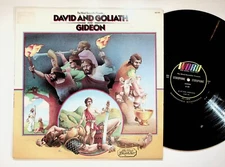 David & Goliath & Gideon Bible Stories Christian Children's Vinyl LP Record VG+