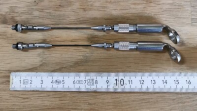 2× Solar Tackle Titanium Indicator Arms (''gute, alte Serie'') Bajonett Verschluss