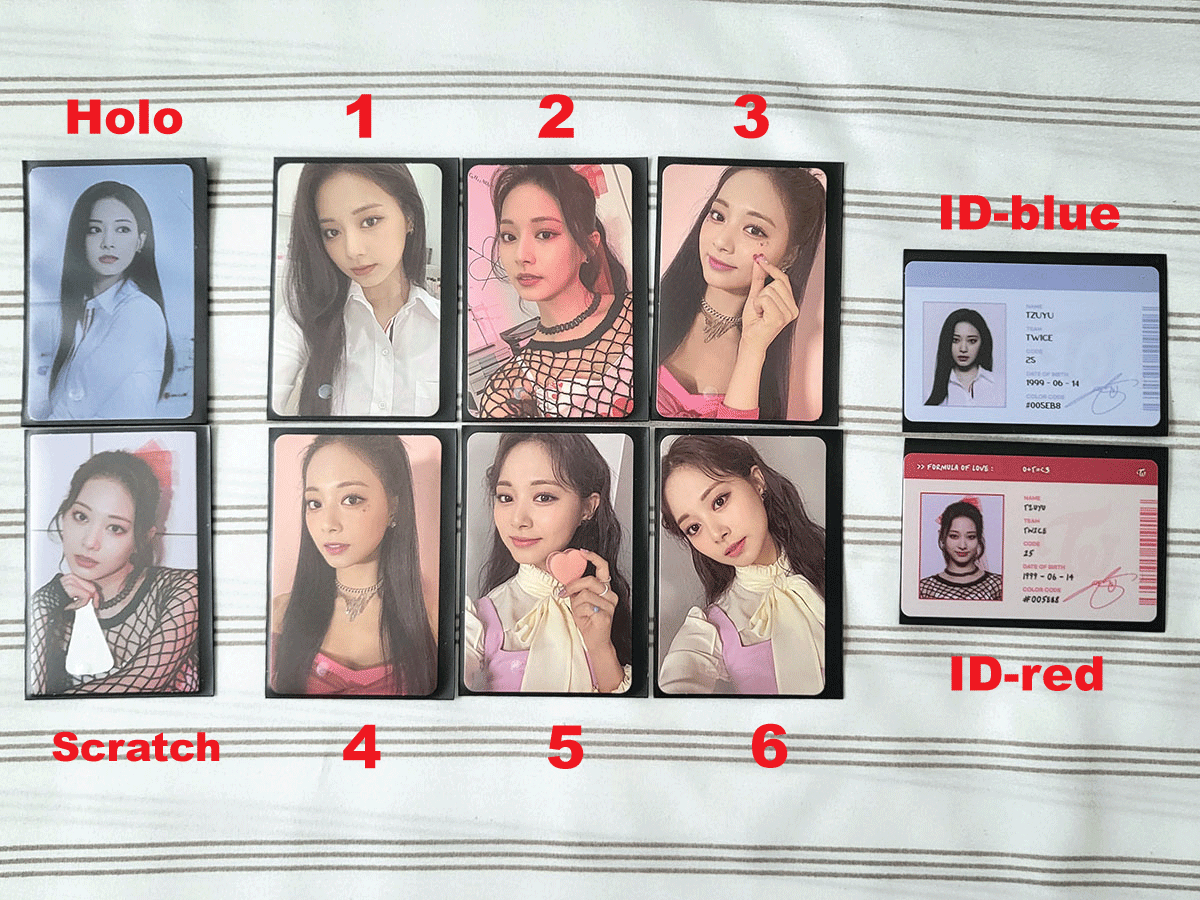 TWICE Formula of Love カード 2枚セット TWICE Formula of Loveフルアルバム2個セット 特典トレカ付き