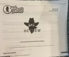 TESORO OUTLAW METAL DETECTOR OPERATOR OPERATING INSTRUCTION MANUAL