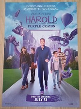 Harold And The Purple Crayon UK Cinema Promotional Poster / Activity Sheet A3