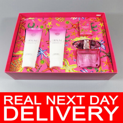 Versace BRIGHT CRYSTAL ABSOLU EdP 90ml + 5ml + 100ml + 100ml  WEIHNACHTSGESCHENK 