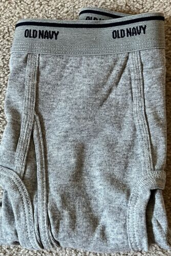 One Vintage Mens OLD NAVY men's Fly-front Gray brief. Size medium. NOOP