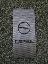 TUNING PEDANA POGGIAPIEDE ACCIAIO OPEL ASTRA MOKKA STAMPA UV EFFETTO CARBONIO